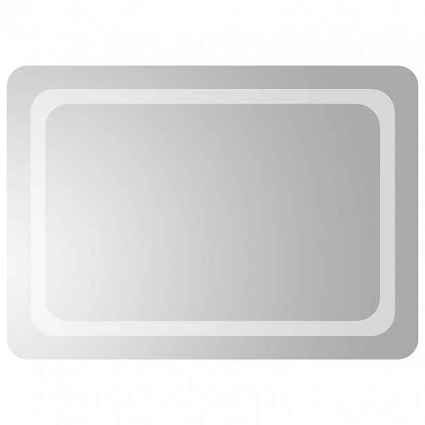 vidaXL LED koupelnové zrcadlo Transparentní 70 x 50 cm tvrzené sklo