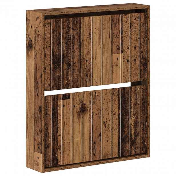 vidaXL Nástěnná skříň na boty ZWOLLE 71 x 17 x 86 cm Kompozitní dřevo