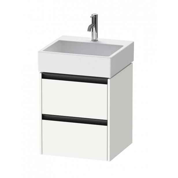 Duravit Ketho.2 - Umyvadlová skříňka 55x48x46 cm, 2 zásuvky, matná bílá K25274018180000