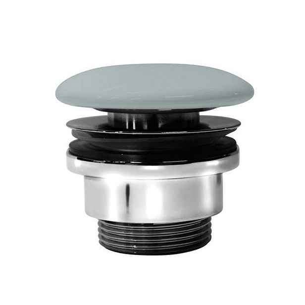 GSI umyvadlová výpust 5/4“, neuzavíratelná, keramická zátka, 5-65mm, ghiaccio mat