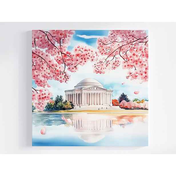 Obraz Na Plátně Canvas Město Washington Jefferson Memorial Jaro 50x50