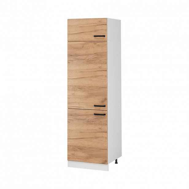 Vicco VYSOKÁ SKŘÍŇ R-Line, Zlatý mocný dub/Bílá, 60 cm