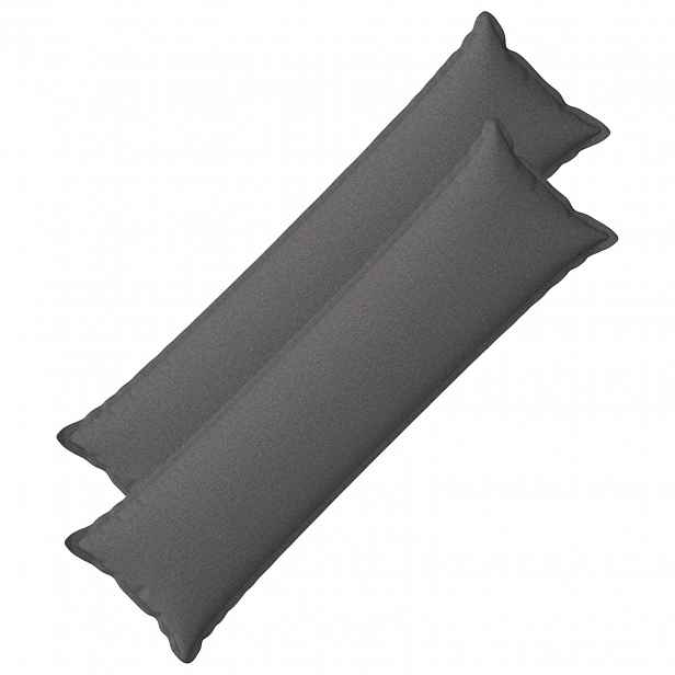 vidaXL Povlak na polštář 2 pcs HOUTEN Světle šedá 40 x 145 cm
