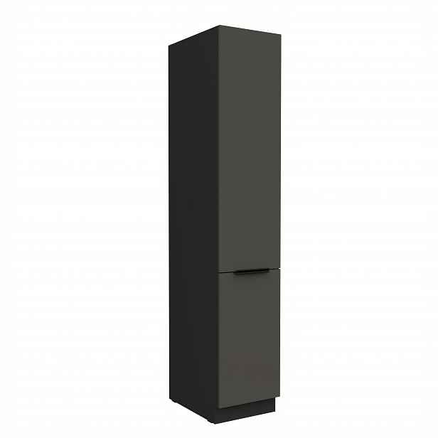 Vysoká potravinová skříňka Aria 40 DK-210 2F Barva korpusu: Černá, Barva dvířek: GR - Graphite AFM