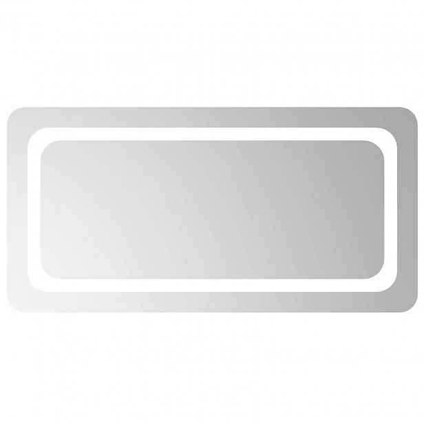vidaXL LED koupelnové zrcadlo Transparentní 80 x 40 cm tvrzené sklo
