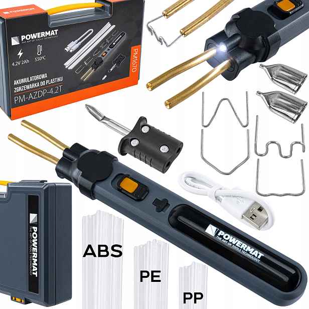 Akumulátorová Svářečka Plastů Led Svářečka 4,2V 2000mAh 300 Spon