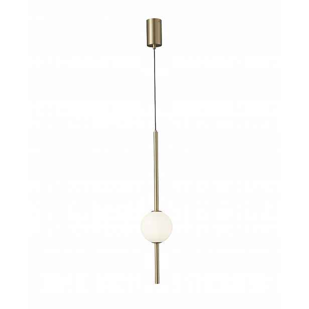 Melkita – závěsná Led lampa zlatá 58 cm – mléčná koule