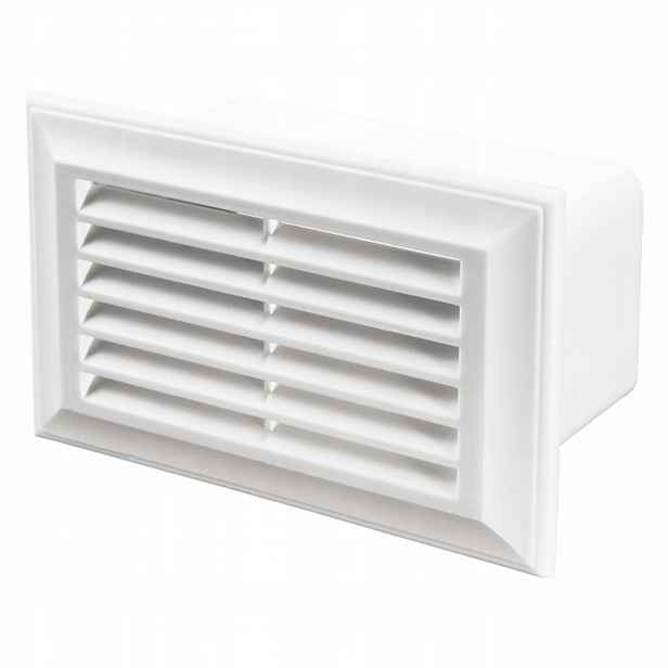 Ventilační mřížka Vents Zakončení kanálu 204x60 mm Bílá 871WH Pvc