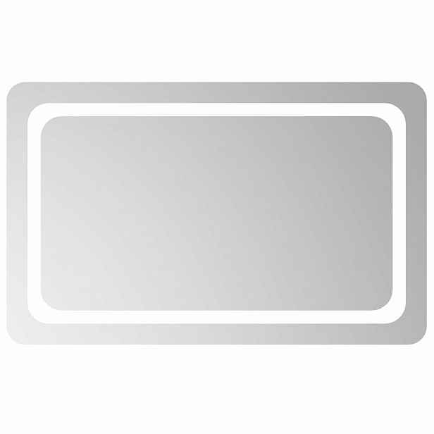 vidaXL LED koupelnové zrcadlo Transparentní 80 x 50 cm tvrzené sklo