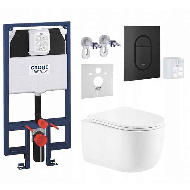 7v1 Sada Wc, Stelaz Grohe Slim Wc Mísa Imprese Tornado Tlačítko