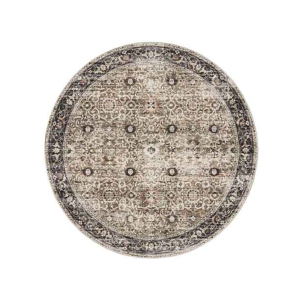 benuta PRATELNÝ koberec George Antracit/Taupe ø 120 cm
