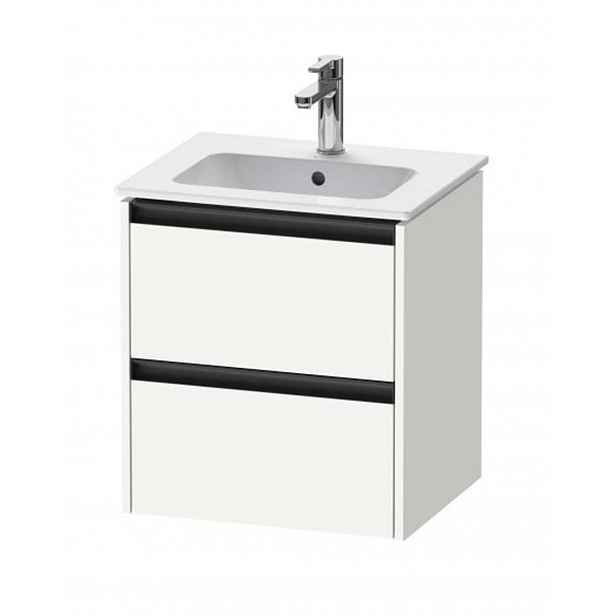 Duravit Ketho.2 - Umyvadlová skříňka 55x51x42 cm, 2 zásuvky, matná bílá K25261018180000