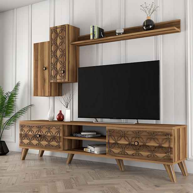 Hanah Home Obývací stěna Class S 180 cm hnědá