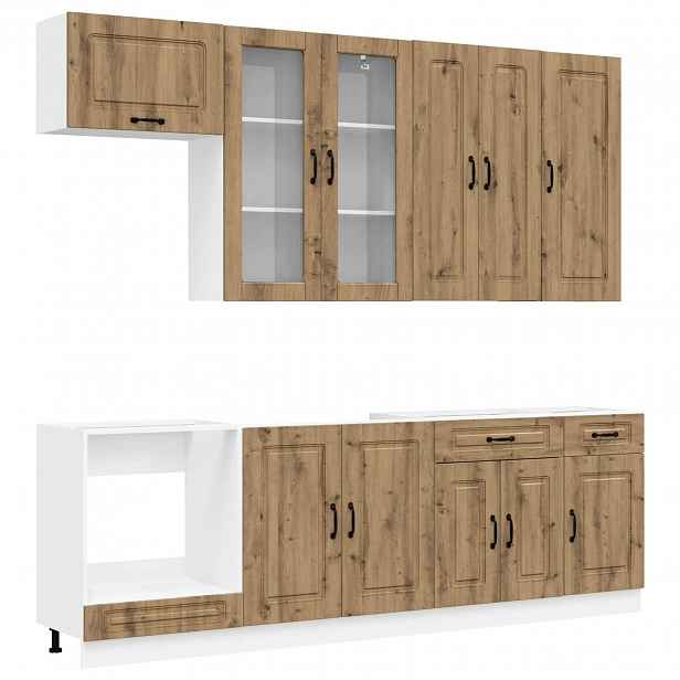 vidaXL Kuchyňská jednotka KALMAR 8 ks Dub artisan Kompozitní dřevo
