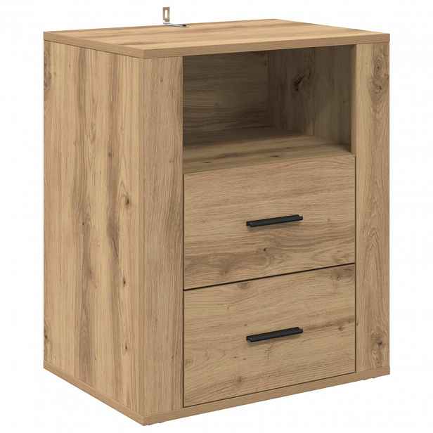 vidaXL Noční skříňka Artisanový dub 35 x 50 x 60 cm Kompozitní dřevo