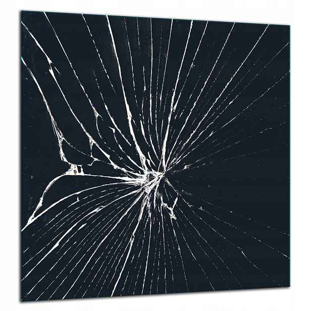 Skleněná Ochranná Deska Panel Lepidlo 60x65 Černá
