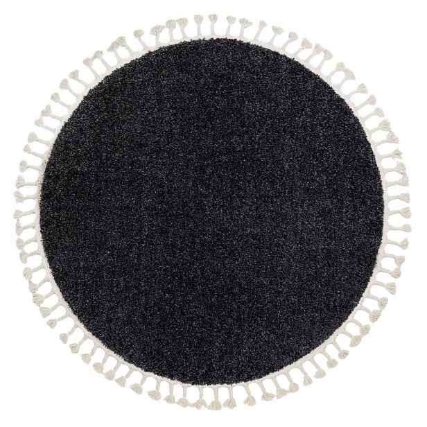 Kusový koberec Berber 9000 grey kruh, 160x160 (průměr) kruh, šedá, obývací pokoj, Dywany Łuszczów
