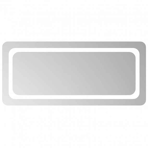 vidaXL LED koupelnové zrcadlo Transparentní 90 x 40 cm tvrzené sklo