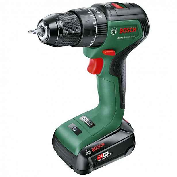 Bosch - 18V AKU vrtačka s příklepem, 1x aku 2,0 Ah Li-Ion, nabíječka 06039D7101