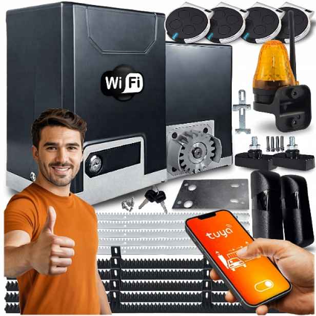 Set Pohon Pro Posuvnou Bránu 600 Lampa lišty ovladače Wifi Tuya automat