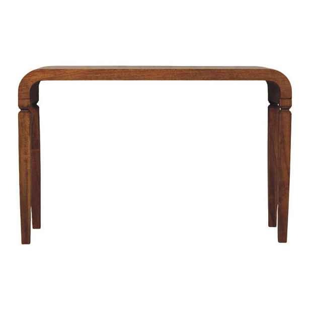 Artisan Furniture NOČNÍ STOLEK s elegantní povrchovou úpravou Chestnut, 1 zásuvka, 1 otevřená police, hnědá