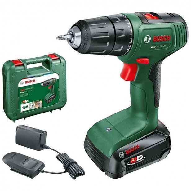 Bosch - 18V AKU vrtací šroubovák, 1x aku 2,0 Ah Li-Ion, nabíječka 06039D8004