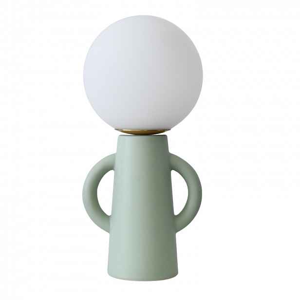 Keramická stolní lampa do obývacího pokoje ložnice dětského pokoje zelená Paul