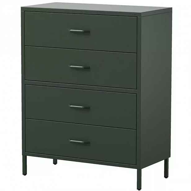 Komoda Kovová Carla Modern Bottle Green