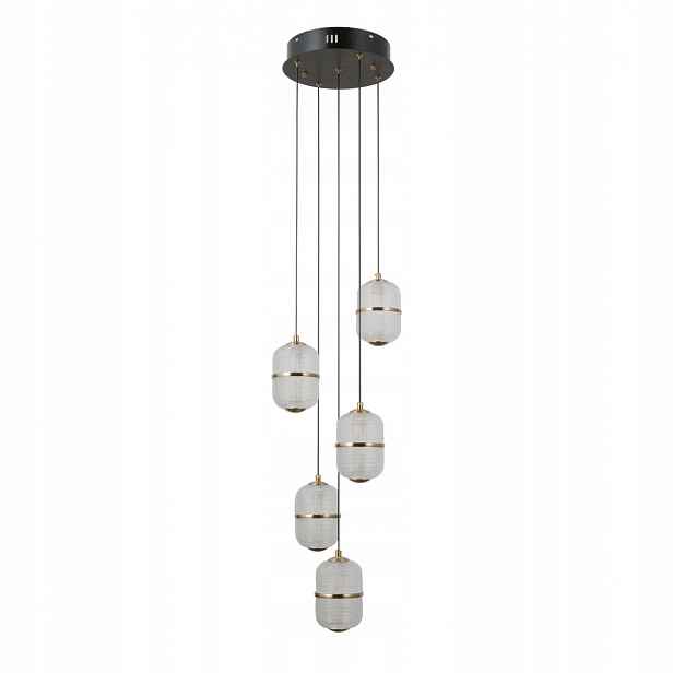 Alani PND-34375-5-BK Moderní závěsná Led lampa 3000K