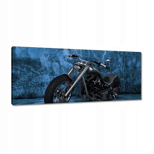 Obrazy 100x40 Modrá stěna Chopper