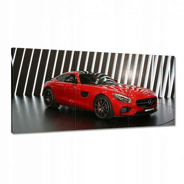 Obrazy 180x90 Červený Mercedes Amg