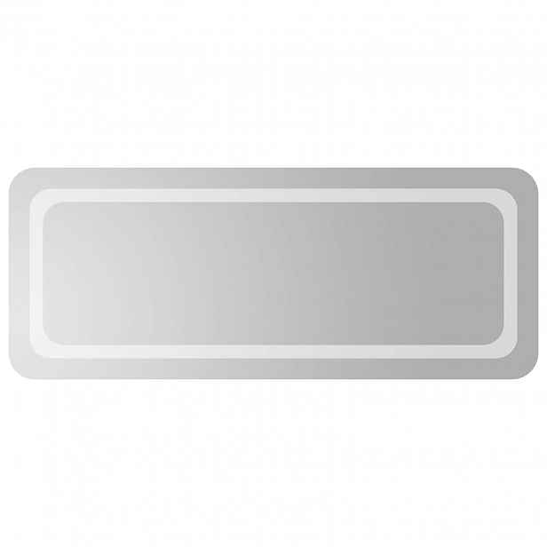 vidaXL LED koupelnové zrcadlo Transparentní 100 x 40 cm tvrzené sklo