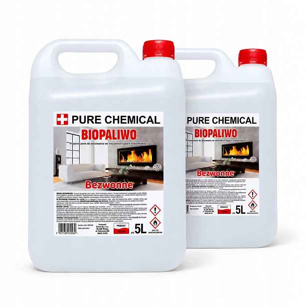Biopalivo pro biokrb 10 L (5lx2) bez zápachu, Bezkouřový bioethanol Atest Pzh