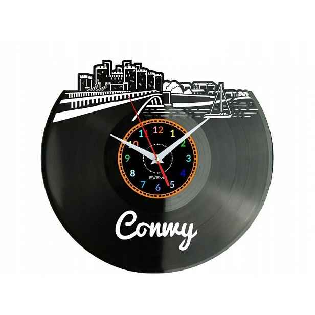 Conwy City Dárek pro milovníka originální Nástěnná Dekorace z desky