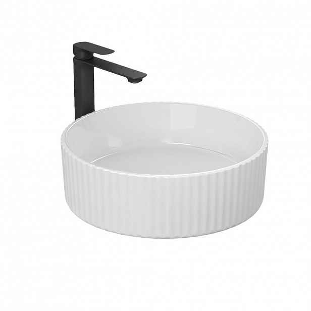 EMKE UMYVADLO na desku, lesklá bílá, Ø36/11,5 cm