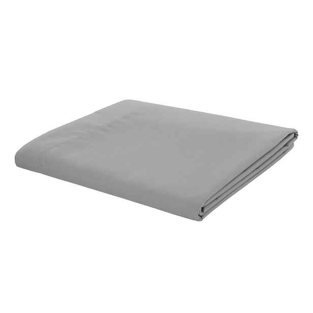 Šedé perkálové prostěradlo 180x260 cm Easy Iron Percale – Catherine Lansfield