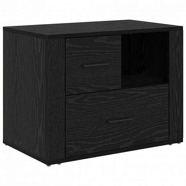 vidaXL Noční skříňka Černý dub 35 x 60 x 50 cm Kompozitní dřevo