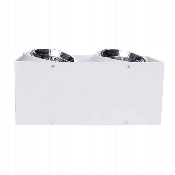 Milagro Plaza Stropní svítidlo 2x35W GU10 AR111 Bílá hliníková