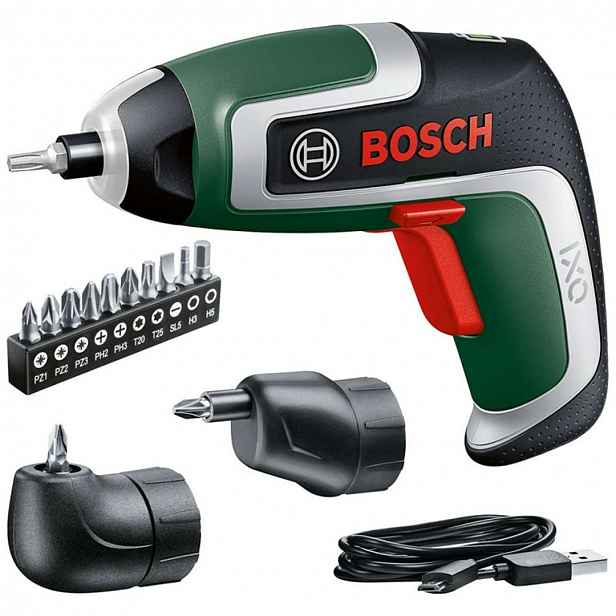 Bosch - 3,6V AKU šroubovák s příslušenstvím, USB kabel 06039E0021