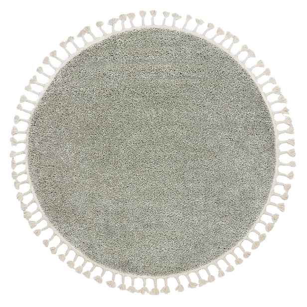 Kusový koberec Berber 9000 green kruh, 120x120 (průměr) kruh, zelená, obývací pokoj, Dywany Łuszczów