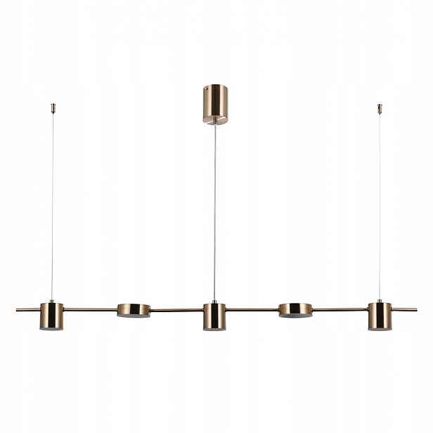 Remdal Závěsná lampa Zlatá podlouhlá Led 30W 4000K 2300lm IP20