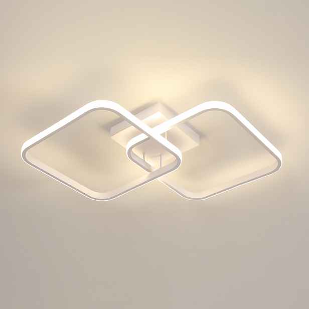 Stropní Led lampa, čtvercový lustr, bílá, moderní, 42W, 4500K