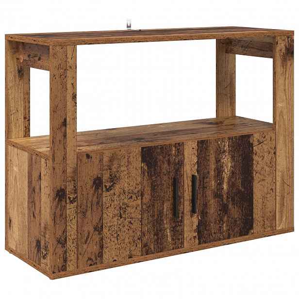 vidaXL Servírovací skříň Staré dřevo 80 x 30 x 60 cm Kompozitní dřevo