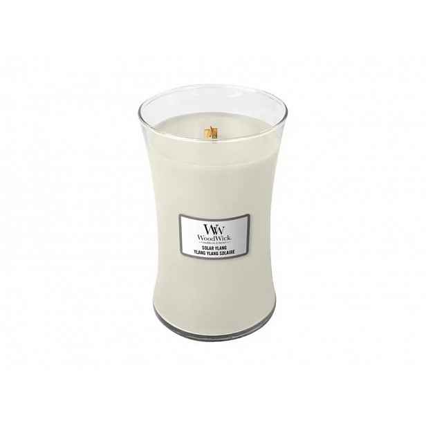Vonná svíčka Solar Ylang WoodWick 610 g, svíčka s dřevěným knotem