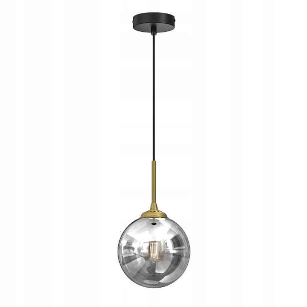 Závěsná lampa Milagro Reflex MLP8413 E14 kula 17 cm černá zlatá nastavitelná