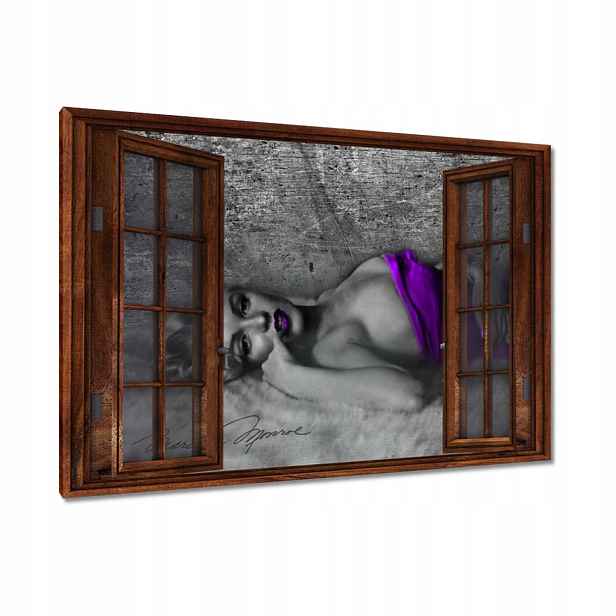 Obrazy 90x60 Fialová Marilyn Monroe