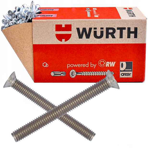 Šrouby Šroub Metrický Se Zápustnou Hlavou H M5X40 200ks Wurth