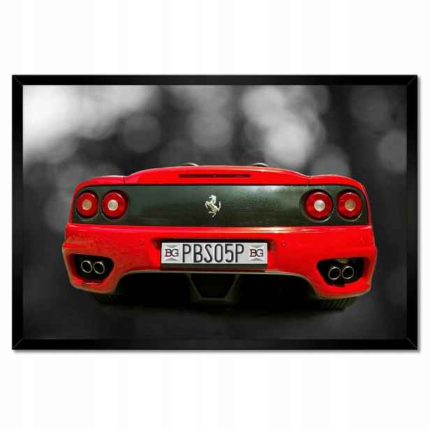 Plakáty v rámu 60x40 Červené Ferrari