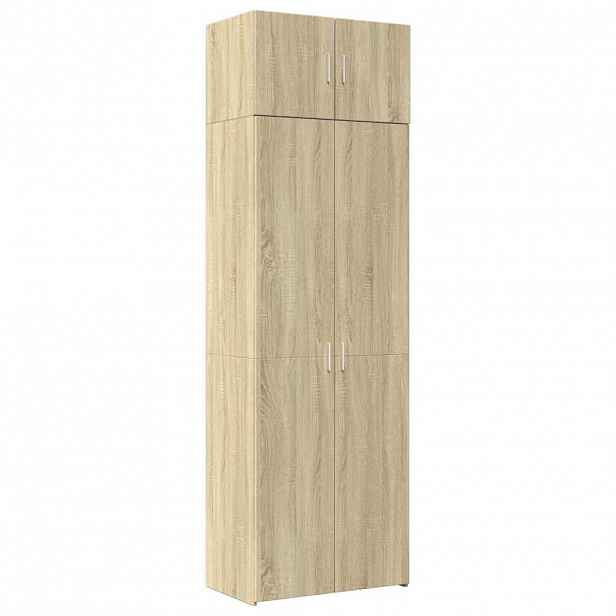 vidaXL Úzká úložná dub sonoma 70x42,5x225 cm kompozitní dřevo