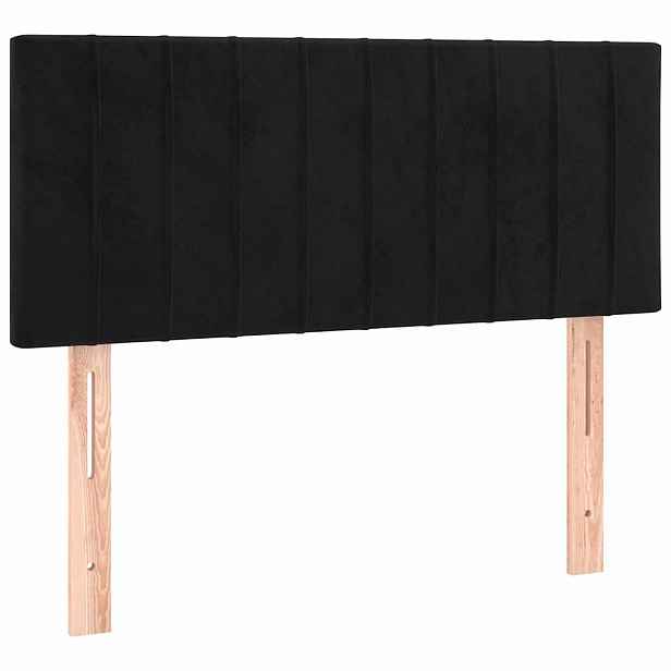 vidaXL Čelo postele černé 90x5x78/88 cm samet
